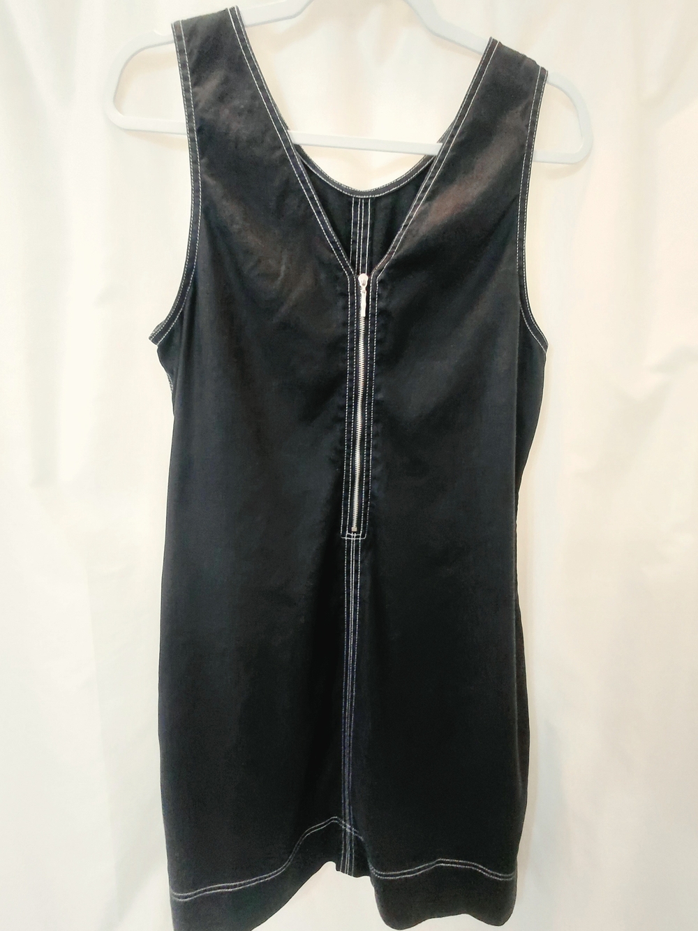 EUC SZ L Tommy Bahama Black Palm-A-Dora Sleeveless Sheath Dress Linen Tencel - Picture 4 of 12